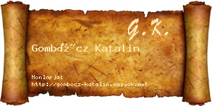 Gombócz Katalin névjegykártya